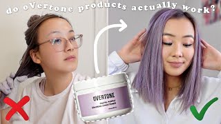 OVERTONE COLOR CONDITIONER REVIEW  PASTEL PURPLE does it work [upl. by Hau329]