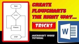 How to create a Flow Chart in Microsoft Word the right way [upl. by Burnett394]