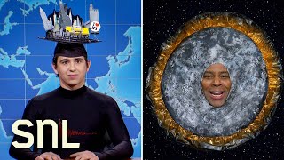 Weekend Update Earthquake and Eclipse on the 48 Magnitude Earthquake and the Solar Eclipse  SNL [upl. by Kir]