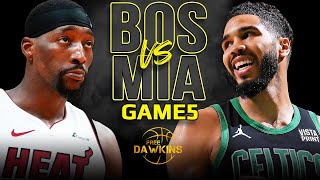 Boston Celtics vs Miami Heat Game 5 Full Highlights  2024 ECR1  FreeDawkins [upl. by Yenttirb152]