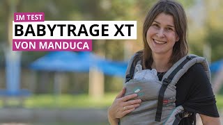 Manduca XT Test Wie funktioniert die neue Babytrage Anleitung in 5 Minuten  Babyartikelde [upl. by Mcmillan]