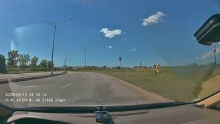 Illegal UTurn close call Minooka IL [upl. by Aved133]