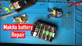 Makita battery BL1860B repair [upl. by Hagood]