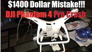 DJI Phantom 4 Pro Crash Side Obstacle Avoidance Didnt Work [upl. by Knobloch]