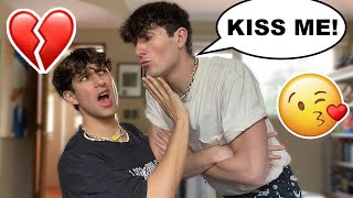 I CANT KISS YOU ANYMORE PRANK on BOYFRIEND cute reaction [upl. by Omsoc608]