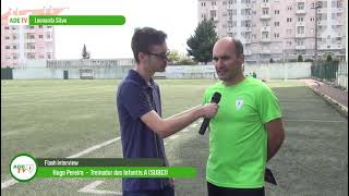 Flash Interview Treinador Hugo Pereira  Infantis A [upl. by Ailem]