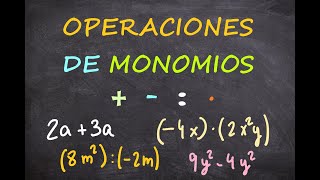 ACCMONOMIOS OPERACIONES BÁSICAS [upl. by Nerraw545]