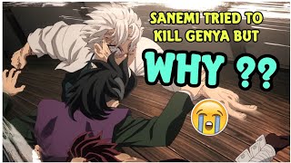 Why Sanemi Tried To Kill Genya 😱 In Demon Slayer Hashira Training Arc Episode 5 [upl. by Analihp]