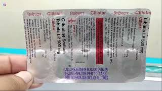 Citistar Tablet  Citicoline Sodium Tablets Uses  Citistar Tablet Uses Side effects benefits Dosage [upl. by Azitram]