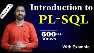 Lec72 Introduction to PLSQL in DBMS [upl. by Neva]