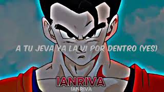 J Balvin Rosalía  Con altura Slowed  Letra canción completa Gohan vs Majin buu AMV [upl. by Leirza47]