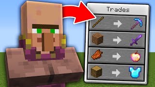 Minecraft But Villagers Trade OP Items [upl. by Arrais]