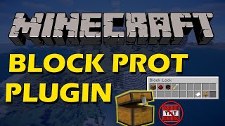 Protection from griefers in Minecraft with Block Prot Plugin [upl. by Reinertson173]