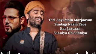 teri aayi main mar jawan Lyrical Video Arijit Singh Ft Badshah  new hindi love song 2024 [upl. by Edals]