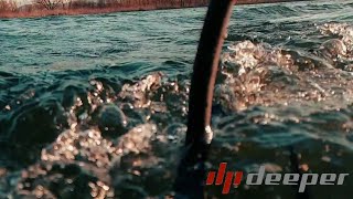 DEEPER PRO PLUS  BOAT FLEXIBLE ARM Deeper Italia 12k19 [upl. by Alfonse320]