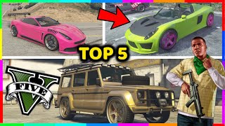 Donde ENCONTRAR 5 COCHES de LUJO TUNEADOS en GTA 5 Modo Historia Ubicaciones de Coches DEPORTIVOS [upl. by Foskett806]