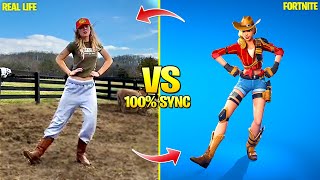 FORTNITE DANCES IN REAL LIFE Line Dancin Austin Vicblends Tiktok and Icon Series Dances [upl. by Niatsirk]