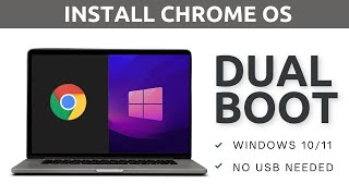 How to Dual Boot ChromeOS and Windows 1011  Install ChromeOS 2024 [upl. by Llezom]