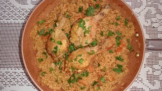 Recette de riz au poulet 😋 facile simple [upl. by Nilyahs484]