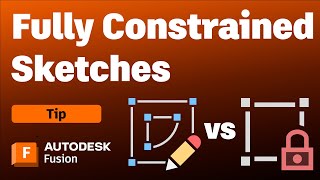 Fully Constrained Sketches  How to Create them in Autodesk Fusion [upl. by Sivart]