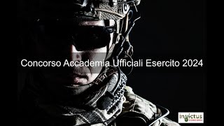 Concorso 151 Allievi Ufficiali Accademia Militare Esercito 2024 [upl. by Carlita881]