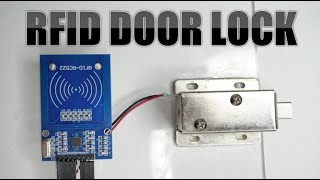 RFID DOOR LOCK USING RC522 12 V SOLENOID LOCK amp ARDUINO MULTIPLE CARD ACCESS WITHOUT MASTER CARD [upl. by Lanrev54]