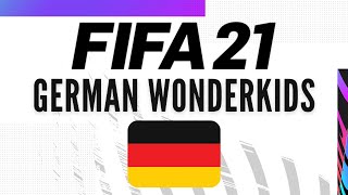 FIFA 21 German Wonderkids to sign on Career Mode  Best Young German Players ⚽🔥 [upl. by Aehtrod]