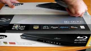 Samsung BDD5700 Bluray player unboxing first view and impression [upl. by Eelam]