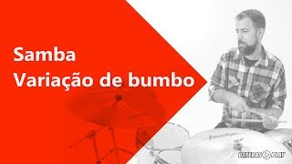 Aula de bateria  Samba variações de bumbo [upl. by Halak690]