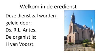 Avonddienst 10112024 Nederlands Hervormde Kerk Aarlanderveen [upl. by Godewyn]