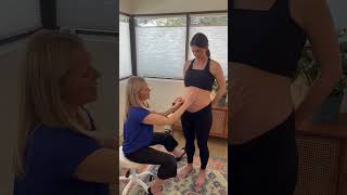 Taping for Abdominal Separation in Pregnancy Part 2 [upl. by Aimahs551]