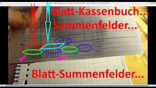 W0247 BlattKassenbuch 03 Summenfelder Teil 2 Zeile BlattBestand [upl. by Klepac701]