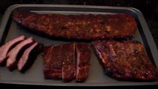 Smoked BBQ Baby Back Ribs quotTexas Stylequot [upl. by Ecnatsnok55]