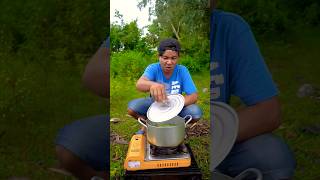 Daddy cooking 🫕🥄 help son😘❤️🤩 funny mukbang survivalskills lucu shortreels [upl. by Sheilah]