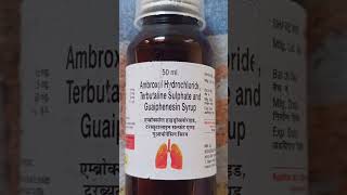 Ambroxol Hydrochloride Terbutaline Sulphate and Guaiphenesin Syrup Uses in Hindi [upl. by Selym]