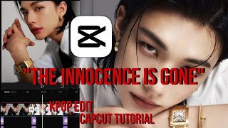 quotthe innocence is gonequottiktok trend tutorial kpop capcut tutorial capcut editing tutorial [upl. by Yejus]