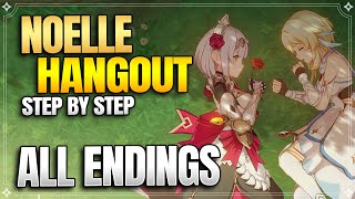 Noelle Hangout Event All Endings  Achievements 【Genshin Impact】 [upl. by Philpot626]