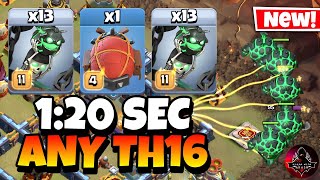 Effortless 3 Stars TH16 LAVALOON Attack Strategy  TH16 LavaLoon  Best TH16 Attack Strategy🔥 [upl. by Witte737]