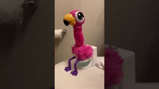 Gotta Go Flamingo Toy Pooping in the Potty [upl. by Arianie]