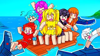 Minecraft But We’re STUCK on ONE RAFT [upl. by Canty63]