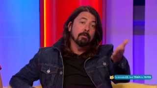 Dave Grohl Foo Fighters BBC The One Show 2014 [upl. by Enalb]