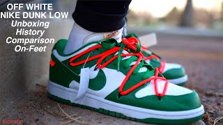 OffWhite Nike Dunk low quotGiftedquot Review History OnFeet [upl. by Nolan698]