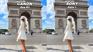 Canon Eos R1 Vs Sony Alpha 1 Camera Test [upl. by Tamaru]