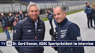 Dr Gerd Ennser  ADAC Sportpräsident im Interview bei DTM Test und Media Days 2023 am Red Bull Ring [upl. by Kcirted20]