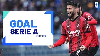 GOAL SERIE A  Round 19  Giroud doubles Milan’s lead  Goal Collection  Round 19  Serie A 202324 [upl. by Allison]