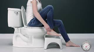 How the Squatty Potty Works in 20 Seconds [upl. by Annhoj]