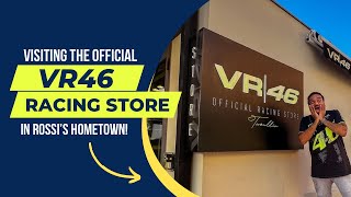 Visiting the official VR46 store in Rossis hometown  vlog [upl. by Forester]