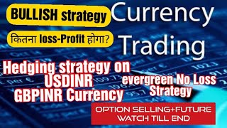 USDINR hedging strategies GBPINR EURINR hedging future amp option buying Sell BULLISH strategy USD [upl. by Aisital]