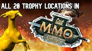 All 20 trophy locations in MMO  Goat Simulator PS4XBox [upl. by Anel85]