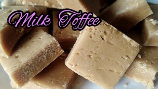 Milk toffee  only two ingredients Sri lankan milk toffee [upl. by Alwitt168]